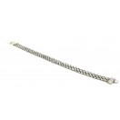 Silver Oxidized Chain Bracelet Wristlet Wristband Cuff Fashion Novelty 7 inches